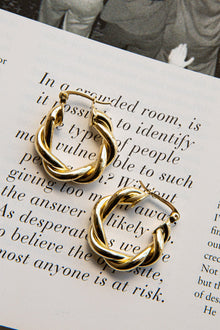 Boucles d'oreilles créoles Fate en or