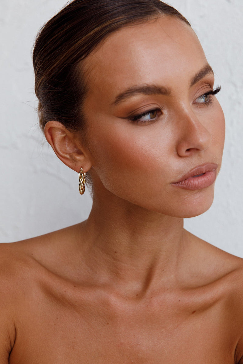 Boucles d'oreilles créoles Fate en or