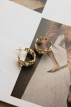 Boucles d'oreilles créoles ouvertes Georgiana en or