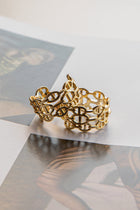 Boucles d'oreilles créoles ouvertes Georgiana en or