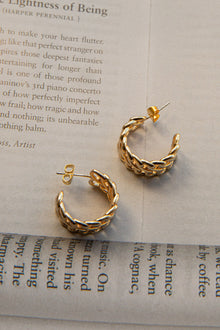 Boucles d'oreilles créoles ouvertes Damian en or