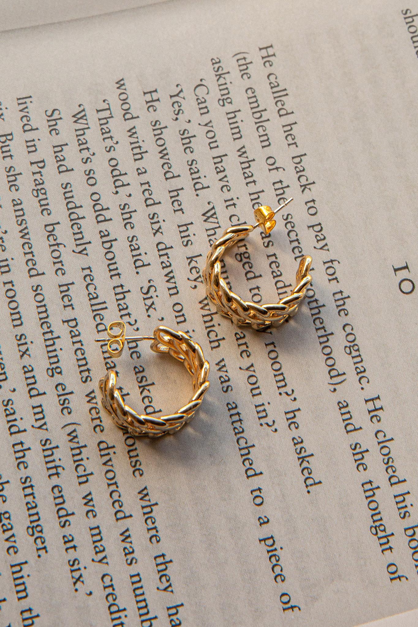 Boucles d'oreilles créoles ouvertes Damian en or