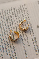 Boucles d'oreilles créoles ouvertes Damian en or