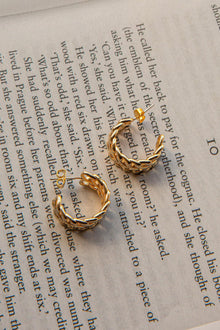 Boucles d'oreilles créoles ouvertes Damian en or