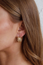 Boucles d'oreilles créoles ouvertes Damian en or