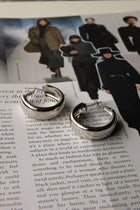 Boucles d'oreilles créoles Osiris en argent