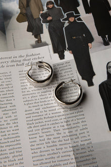 Boucles d'oreilles créoles Osiris en argent