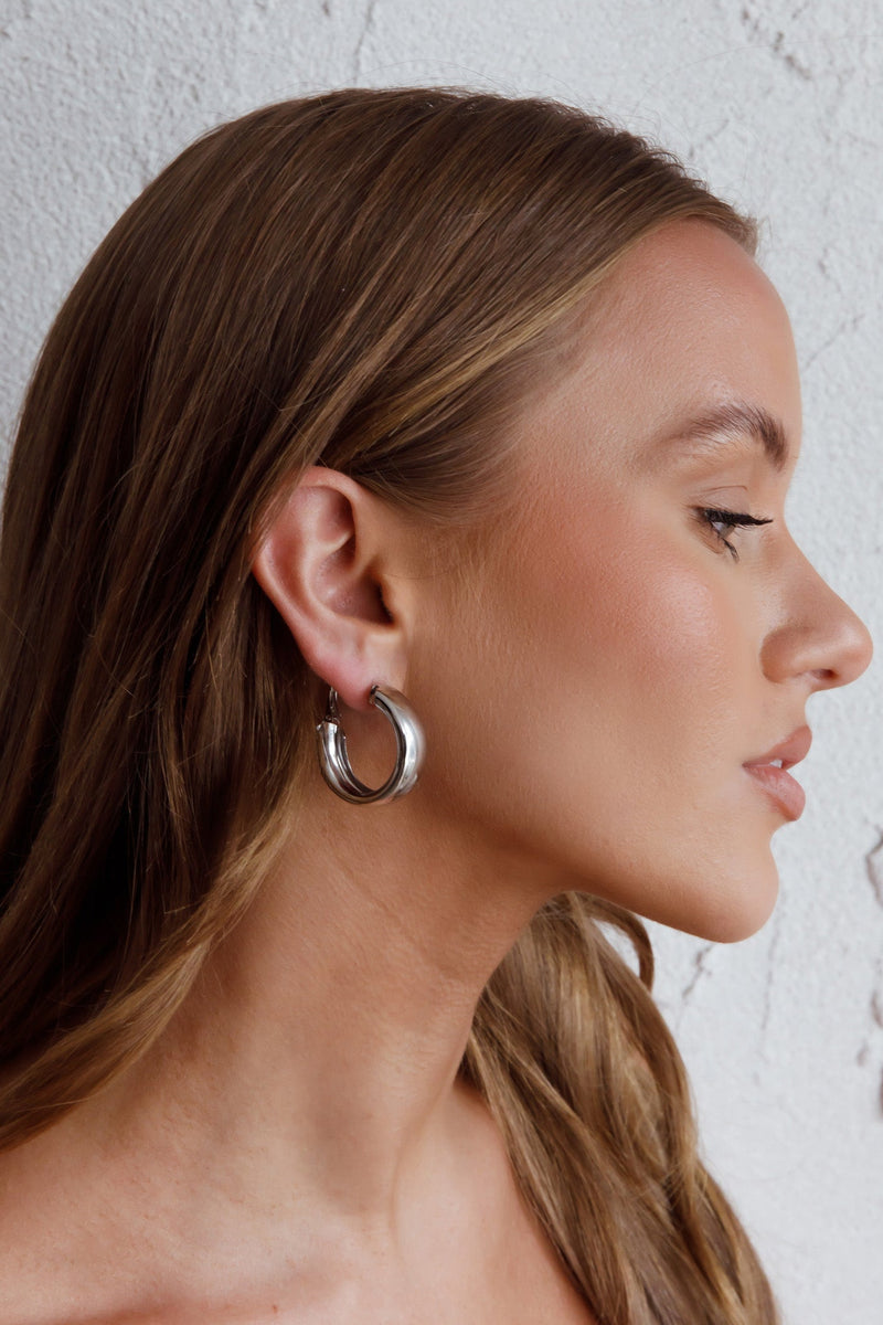 Boucles d'oreilles créoles Osiris en argent