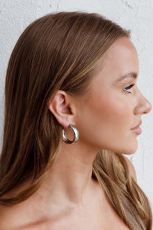 Boucles d'oreilles créoles Osiris en argent