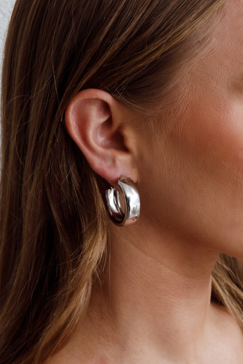 Boucles d'oreilles créoles Osiris en argent