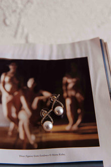Boucles d'oreilles Aliyah Diamante X Perle Or