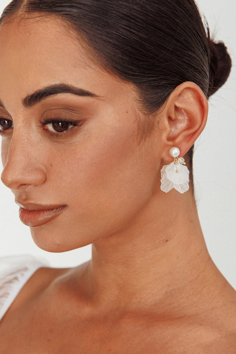 Boucles d'oreilles Pétale Ange de la Terre Or