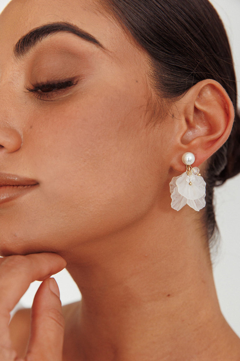 Boucles d'oreilles Pétale Ange de la Terre Or