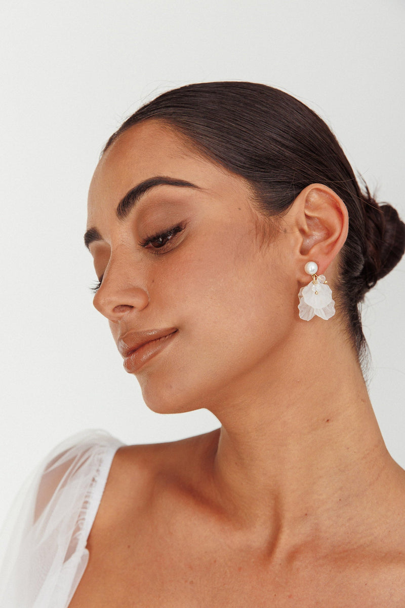 Boucles d'oreilles Pétale Ange de la Terre Or