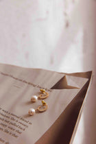 Boucles d'oreilles en perles Diamante Lily Or