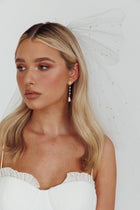 Boucles d'oreilles goutte en perles et cristaux Mercy Or
