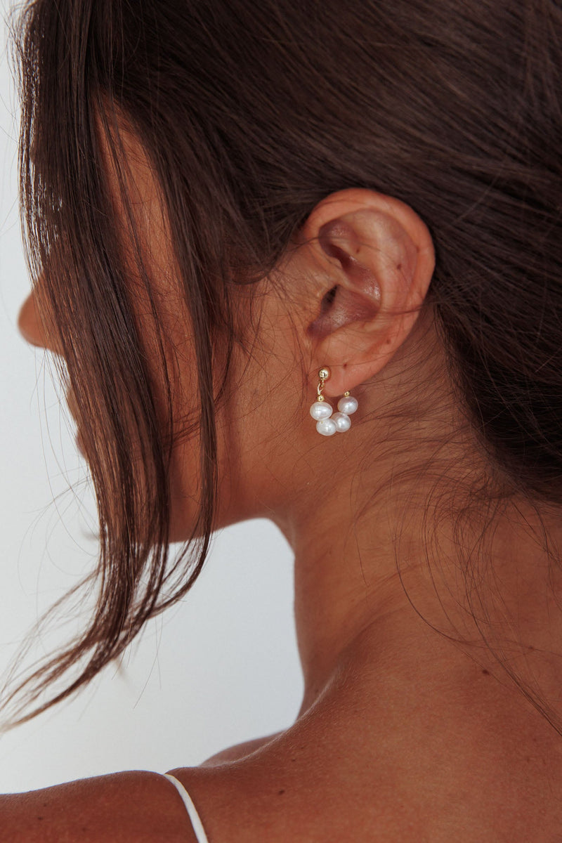 Boucles d'oreilles en perles Milly Or