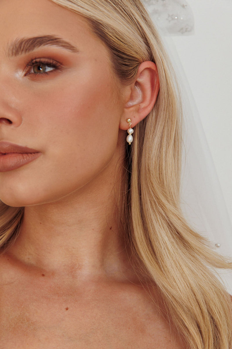 Boucles d'oreilles en perles Julia Or