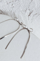Boucles d'oreilles en argent avec nœud en chevron Macy