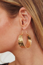Boucles d'oreilles créoles Vitality Or