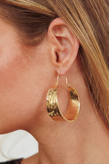 Boucles d'oreilles créoles Vitality Or