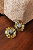 Boucles d'oreilles rondes à deux tons en or Achilles