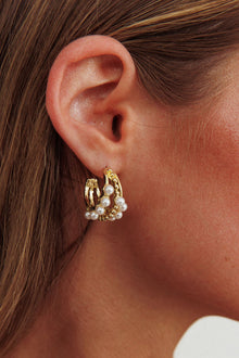 Boucles d'oreilles créoles Serenity en or