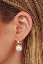 Boucles d'oreilles pendantes en perles dorées Taj