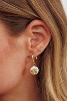 Boucles d'oreilles en perles Sophia Swirl Or