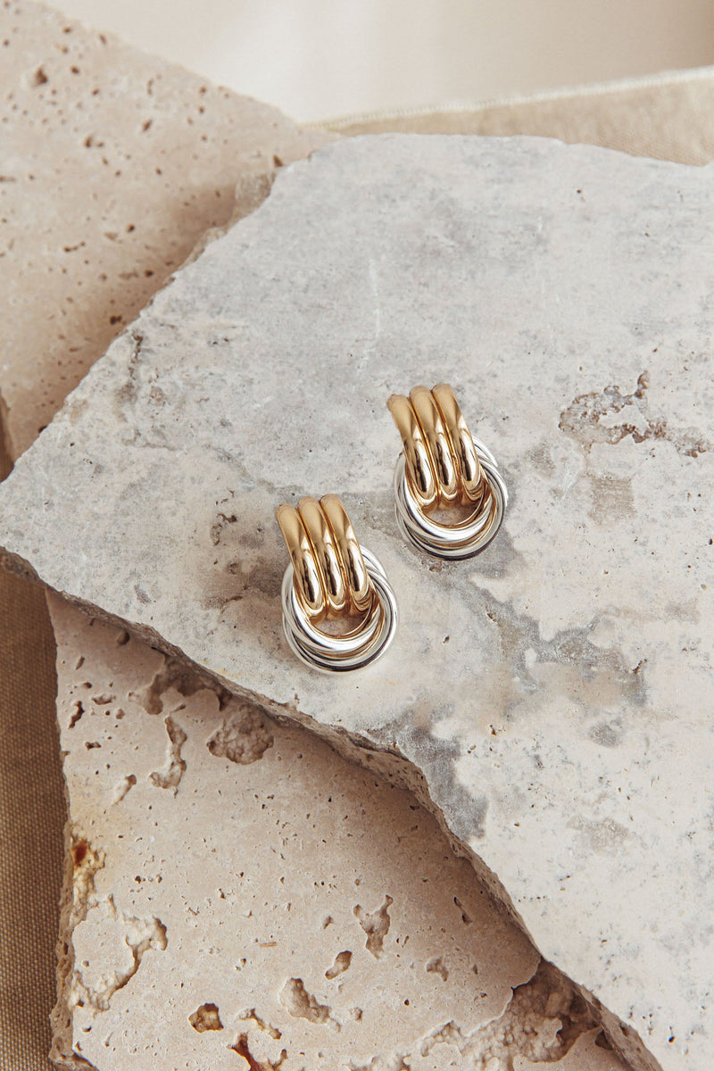 Boucles d'oreilles Georgina Deux Tons