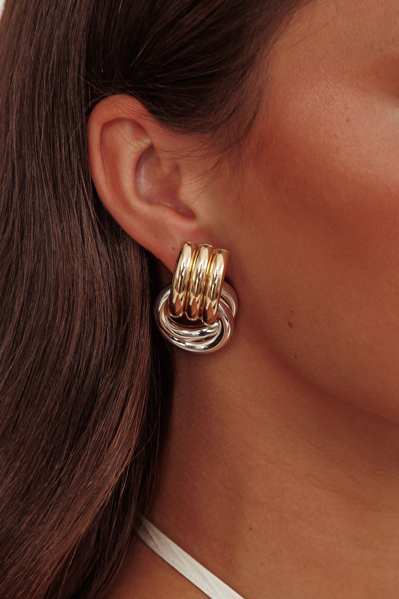 Boucles d'oreilles Georgina Deux Tons