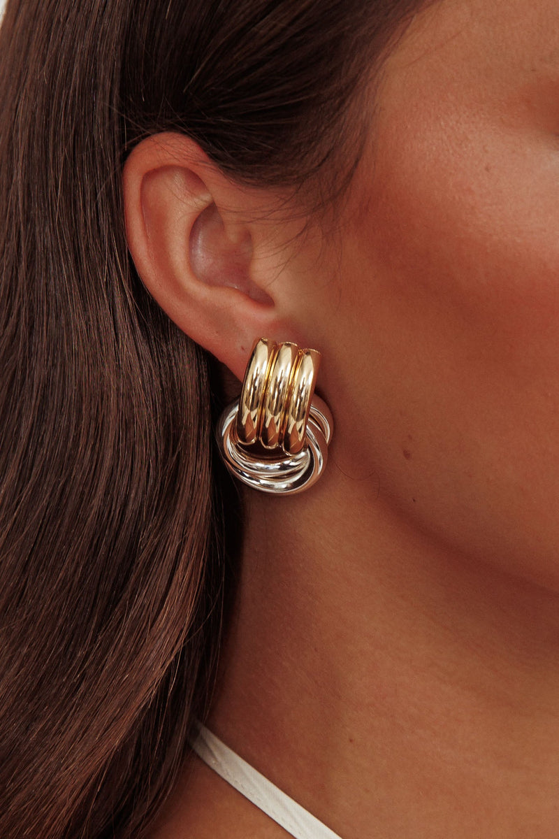 Boucles d'oreilles Georgina Deux Tons