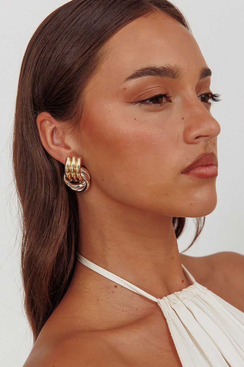 Boucles d'oreilles Georgina Deux Tons