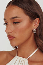 Boucles d'oreilles Shiloh Loop Argent Foncé