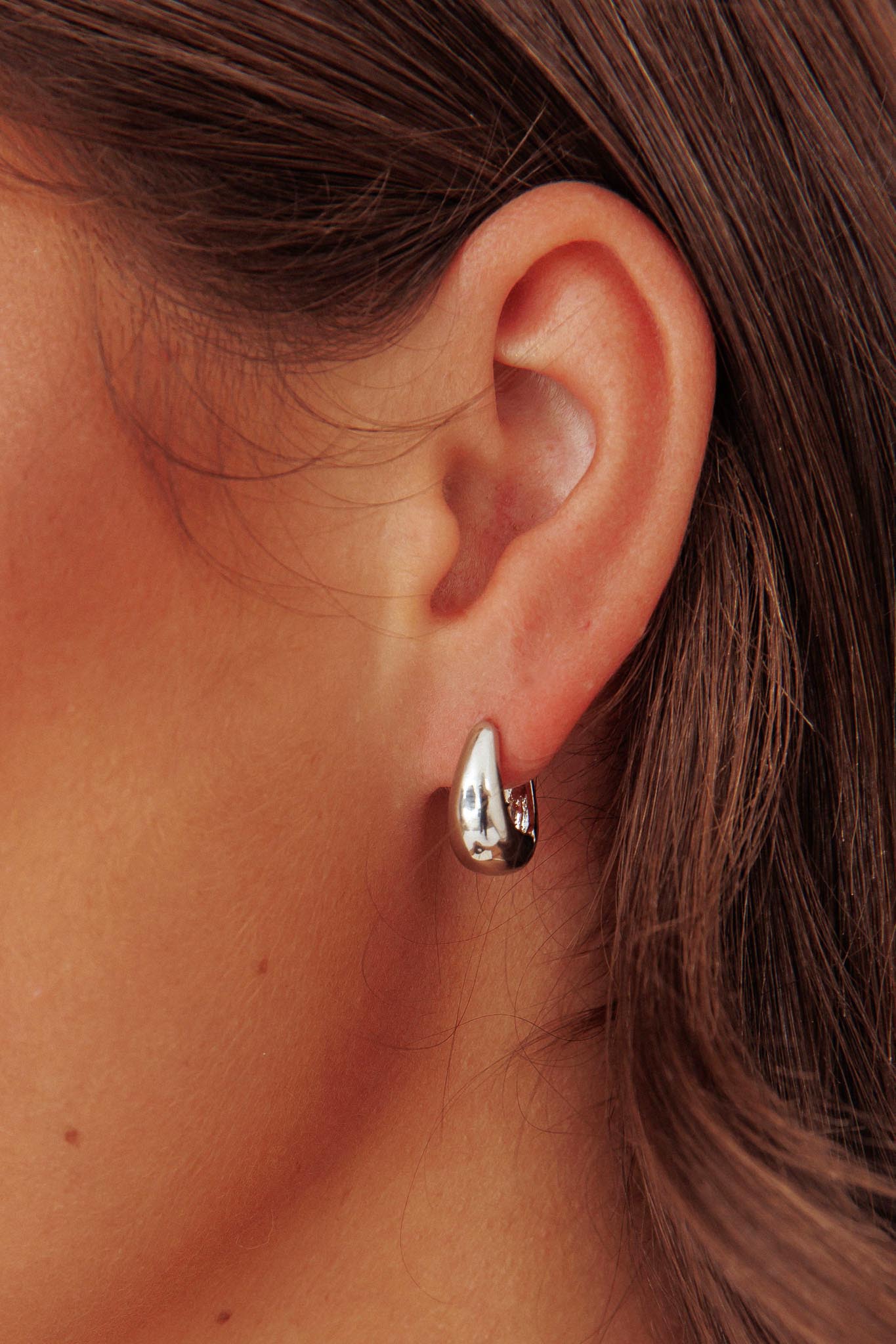 Boucles d'oreilles Tristan Argent Diamanté