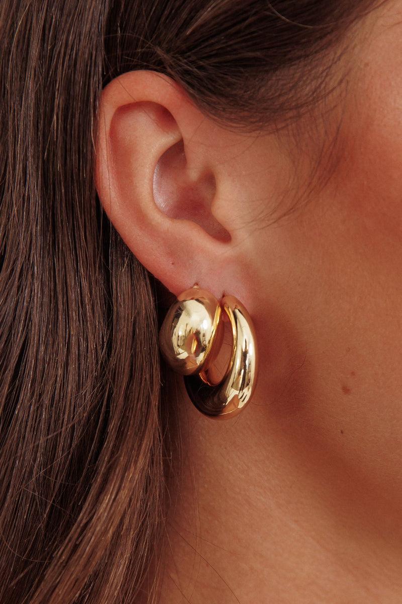 Ensemble de Boucles d'Oreilles Chunky Casper Or