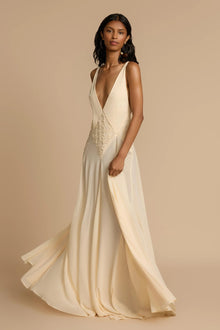 Lavinia | Robe Longue Drapée & Élégance Sculptée
