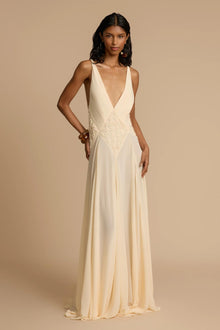 Lavinia | Robe Longue Drapée & Élégance Sculptée