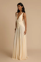 Lavinia | Robe Longue Drapée & Élégance Sculptée