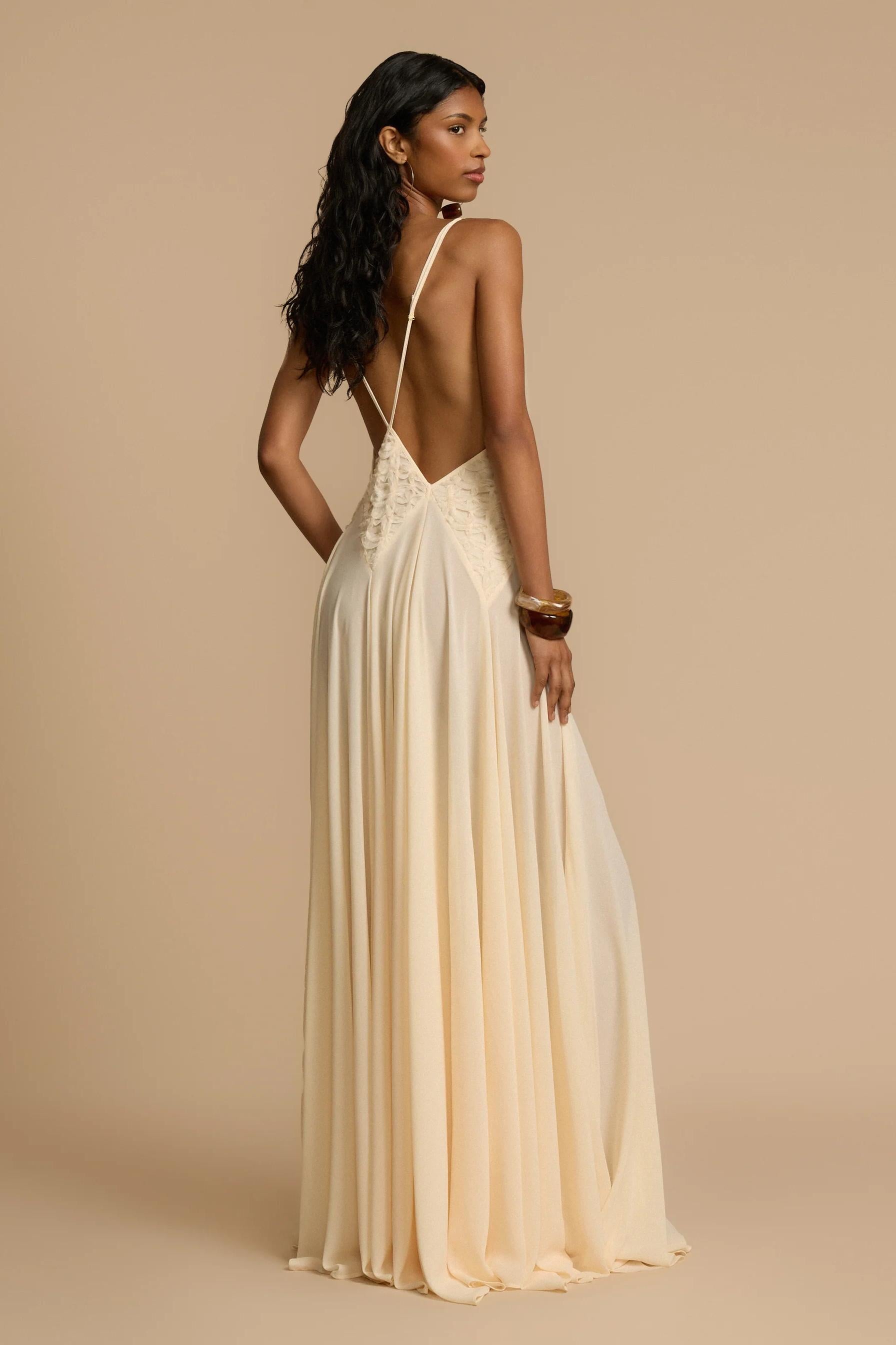 Lavinia | Robe Longue Drapée & Élégance Sculptée