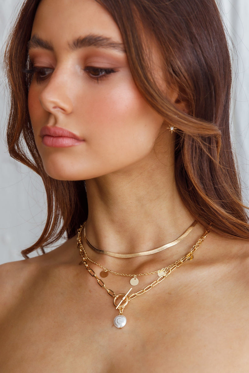 Collier Pendentif Perle Aria Circle Or
