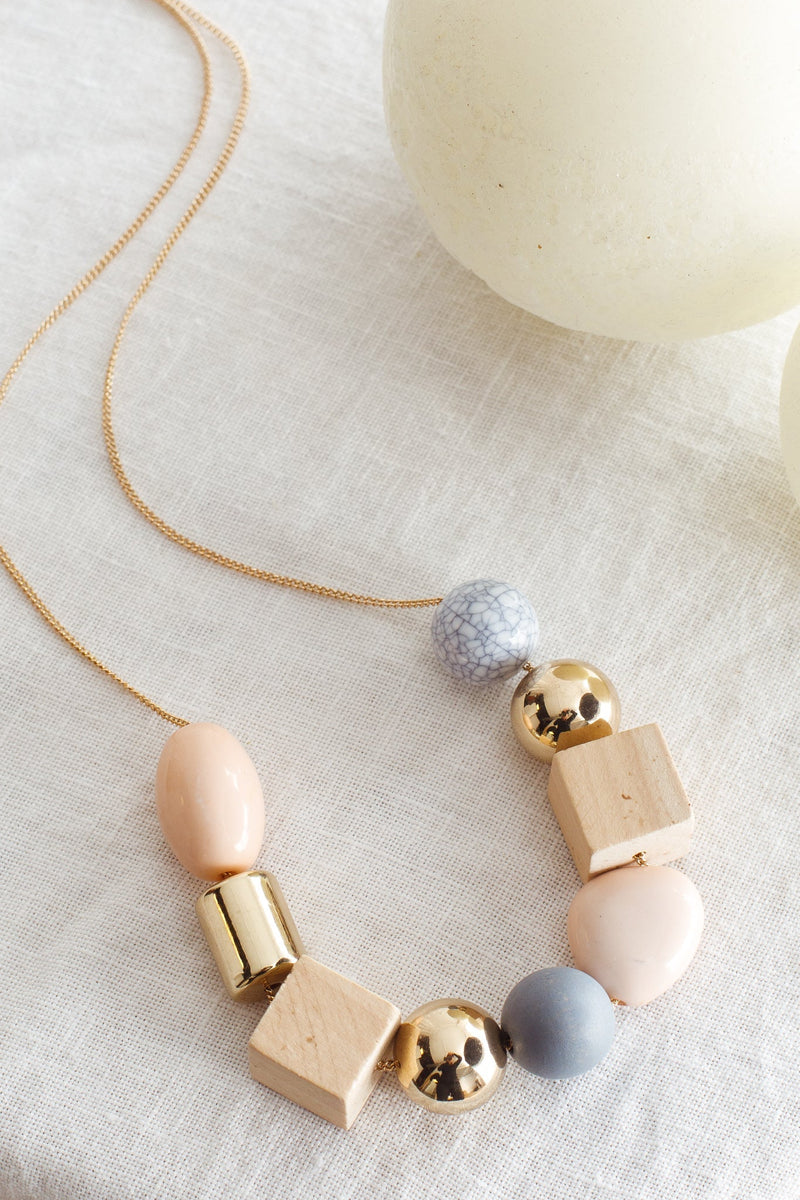 Collier à perles Imogen Mix Rose
