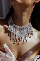 Collier en Cristal Cascade Isadora Argent