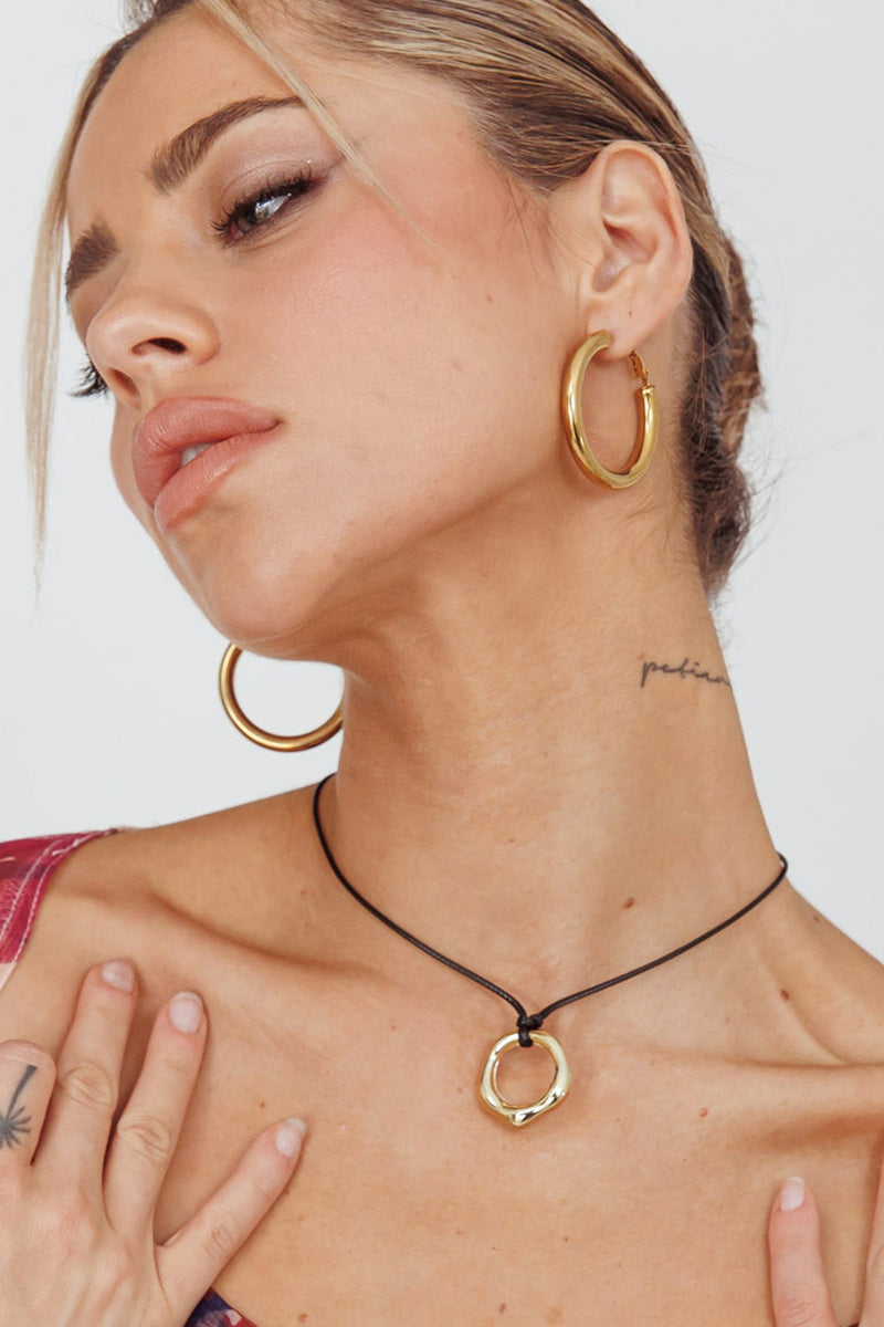 Collier Pendentif Cercle Carmen Or