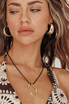 Collier Pendentif Ovale Kassie Or