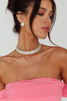 Ensemble de Bijoux Sade Diamante Argent