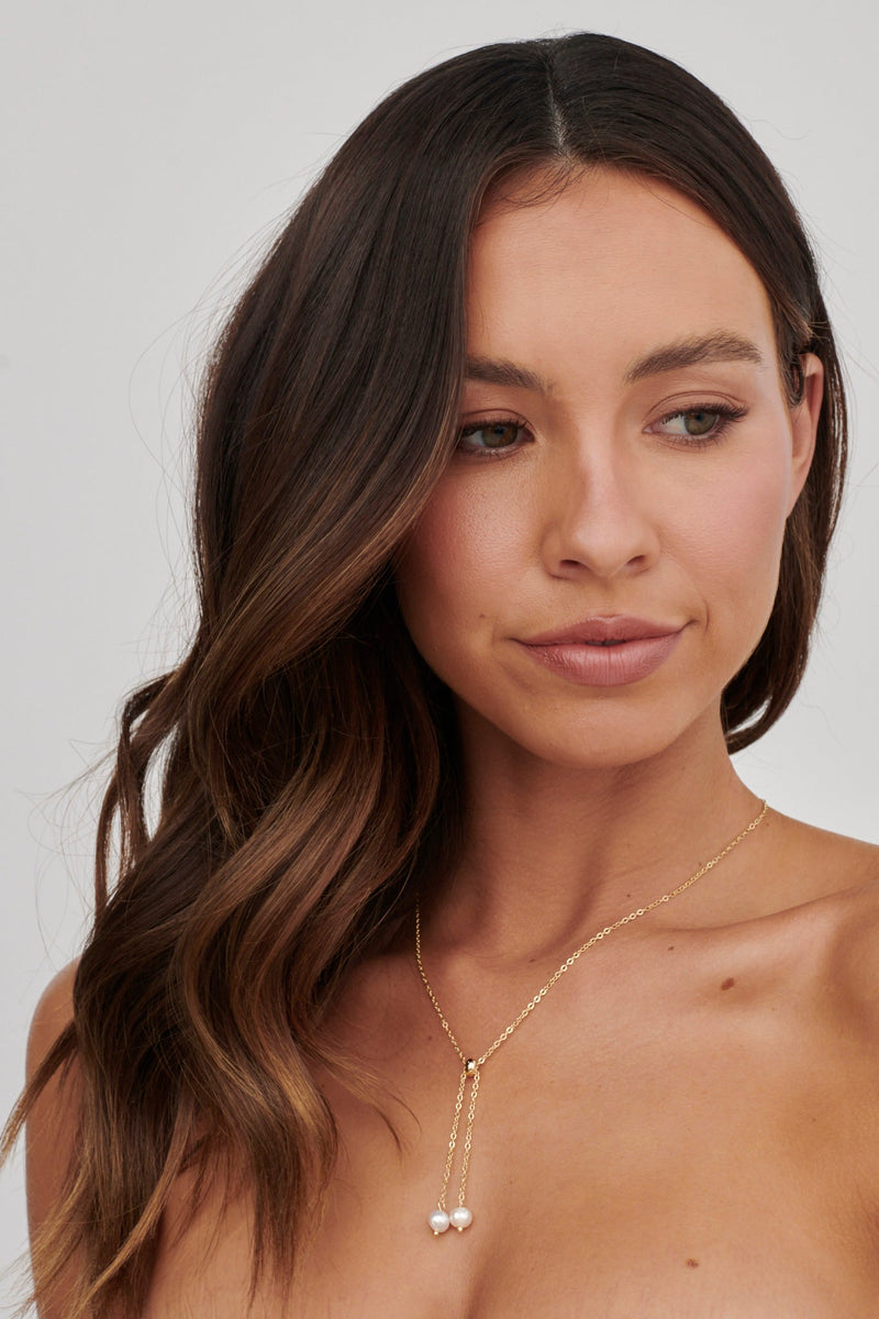 Collier Esme avec Pendentif en Perle Or