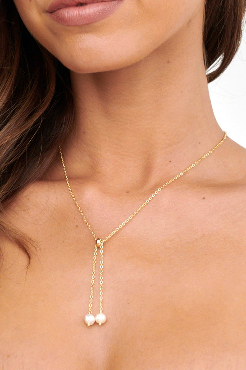 Collier Esme avec Pendentif en Perle Or