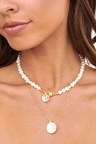 Collier Multi-Brins Andy Pearl & Chain Or