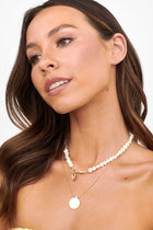 Collier Multi-Brins Andy Pearl & Chain Or